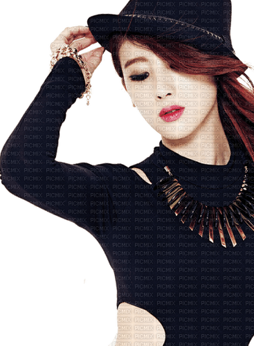 Woman Asia Gold Black Brown - Bogusia - 免费PNG
