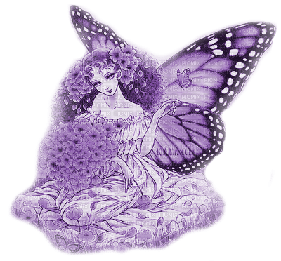Y.A.M._Fantasy fairy purple - png grátis