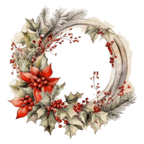 Christmas Wreath - ücretsiz png