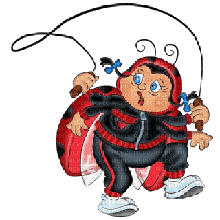 Kaz_Creations Cute Ladybug Cartoon - darmowe png