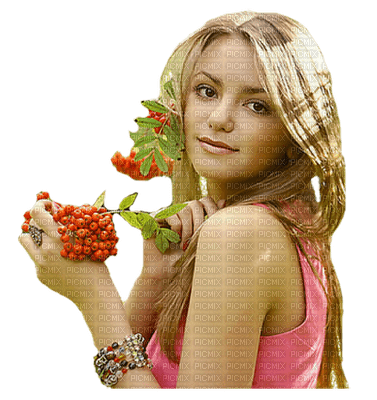 Kaz_Creations Woman Femme Pink Berries - PNG gratuit