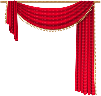 Kaz_Creations Deco Curtains Red - 無料png