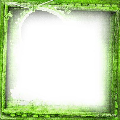 soave frame vintage paper green - 免费PNG