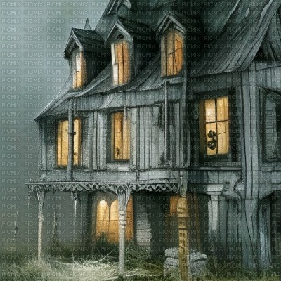 A Spooky Looking House - ingyenes png