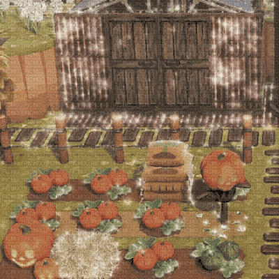 Animal Crossing Autumn Background - 免费动画 GIF