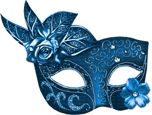 maske blau blue - Free PNG