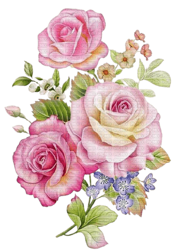 vintage roses - δωρεάν png
