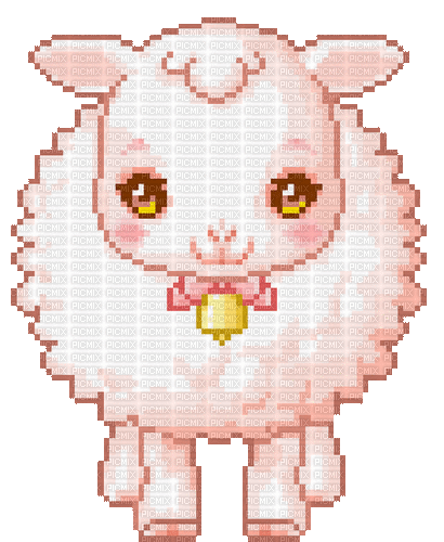 cute sheep pixel - Ingyenes animált GIF