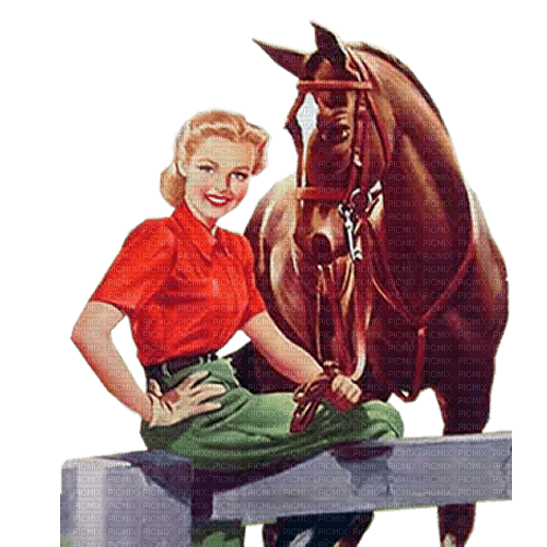 dama i caballo dubravka4 - безплатен png