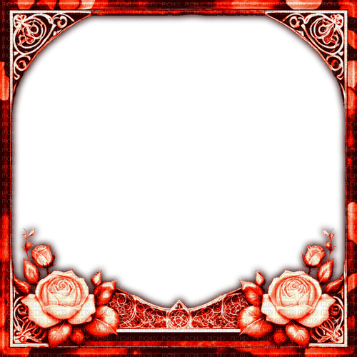 ♡§m3§♡ kawaii gothic frame rose red black - 免费PNG
