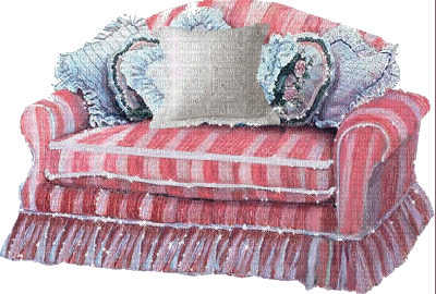 sofa furniture glitter room chambre couch tube deco gif anime animated animation vintage - Gratis animeret GIF