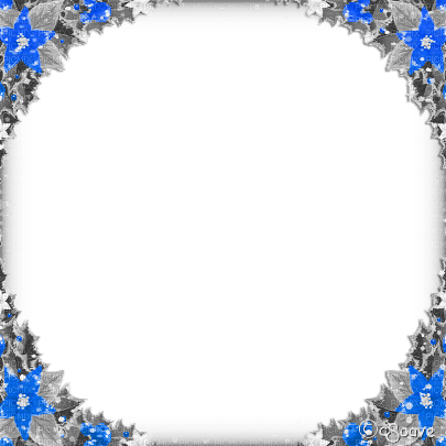 soave frame corner circle christmas flowers winter - δωρεάν png