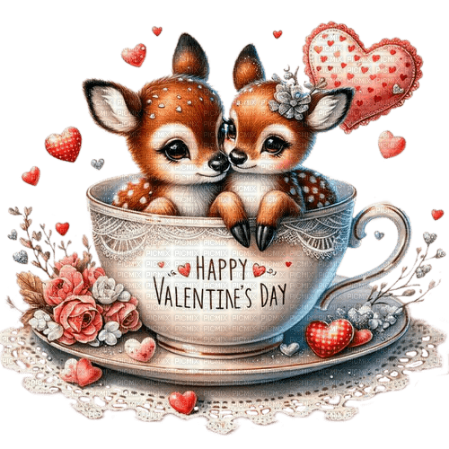 st. Valentine deers by nataliplus - png gratuito