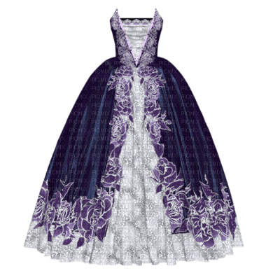 cecily-robe ancienne tons violet - bezmaksas png