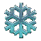 spinning blue snowflake gif snow flake - GIF animé gratuit