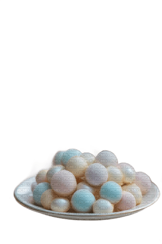 Plate with Candy Pearls - kostenlos png