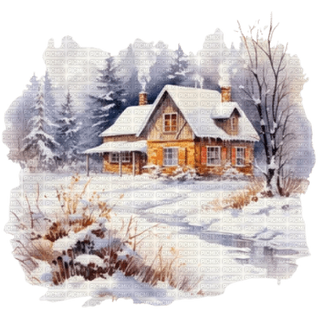 zimowy krajobraz - ücretsiz png