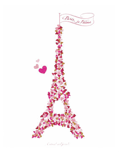 Pink Eiffel Tower - besplatni png