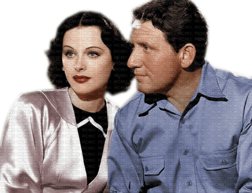 Hedy Lamarr,Spencer Tracy - bezmaksas png