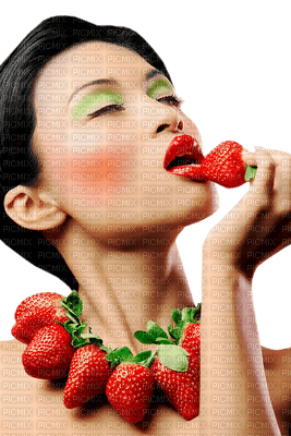 woman strawberry bp - besplatni png