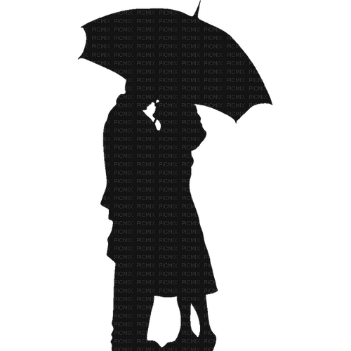 Couple silhouette - zdarma png