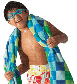 Kaz_Creations Child Boy Swimming - gratis png