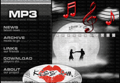 MP3 Dance - Бесплатный анимированный гифка