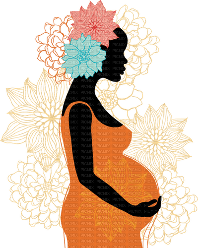Mmarcia    silhouette  femme multicolore - 免费PNG