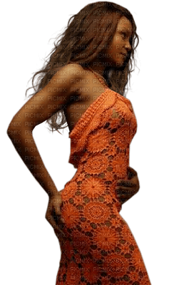 Kaz_Creations Woman Femme Orange - bezmaksas png