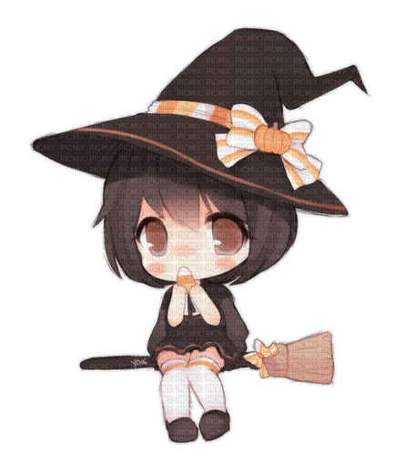 chibi witch - 免费PNG