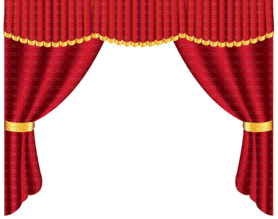Kaz_Creations Deco Curtains Red - фрее пнг