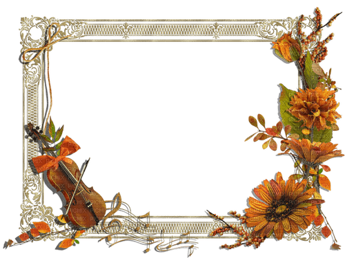 frame-höst-blommor----autumn- flowers - 無料png