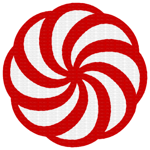 red white spiral mandala - 無料png