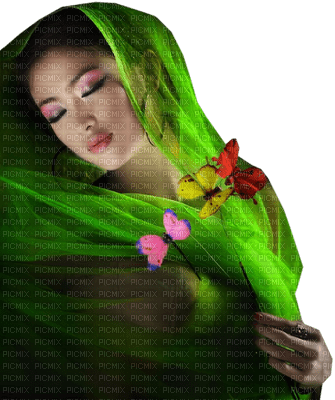 Kaz_Creations Woman Femme Green - gratis png