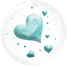 soave deco valentine heart scrap bubble heart teal - Free PNG