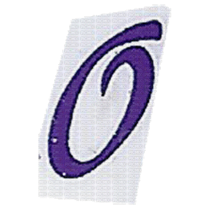 O Letter - GIF animado gratis