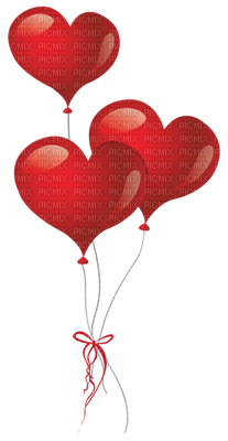 Kaz_Creations Valentine Deco Love Balloons Hearts - бесплатно png