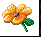Animated orange flower gif - Darmowy animowany GIF