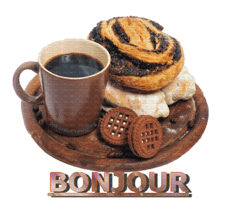 Bonjour Pastry - Zdarma animovaný GIF