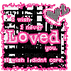 I wish I never loved you text pink and black emo - GIF animate gratis
