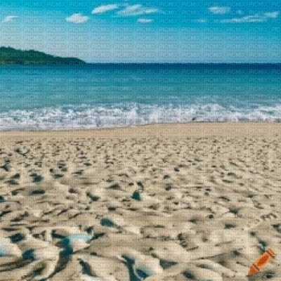 Beach with Textured Sand - png ฟรี