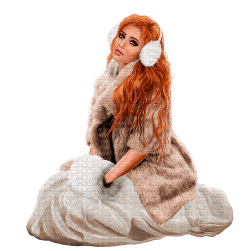 winter  woman by nataliplus - Free PNG