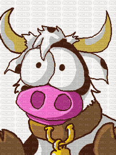 vache qui lèche l'écran - GIF animasi gratis
