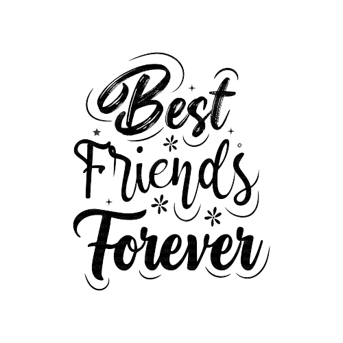 best friends forever text - ingyenes png