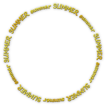soave text summer circle yellow - 免费PNG