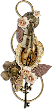 soave deco steampunk flowers brown pink - безплатен png
