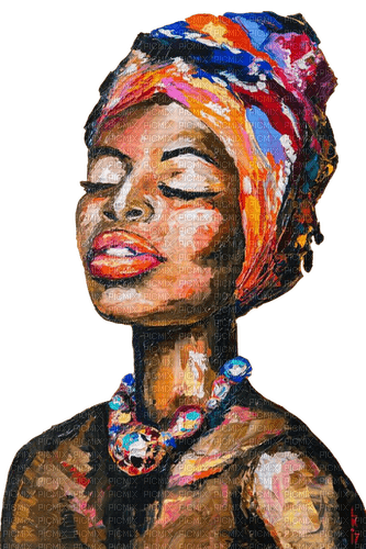 africa woman dolceluna painting - png ฟรี