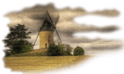 cecily-paysage moulin - png gratis