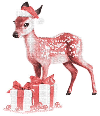 soave deco animals christmas winter deer gift box - фрее пнг