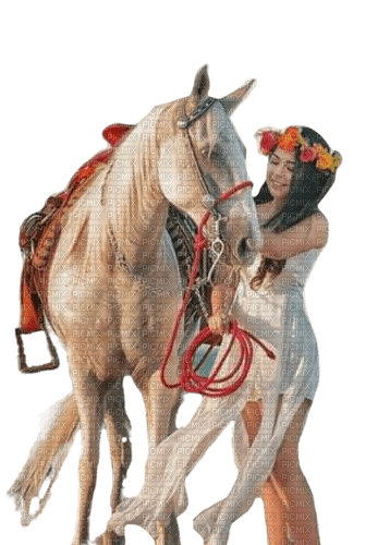 horse/femme - Free PNG